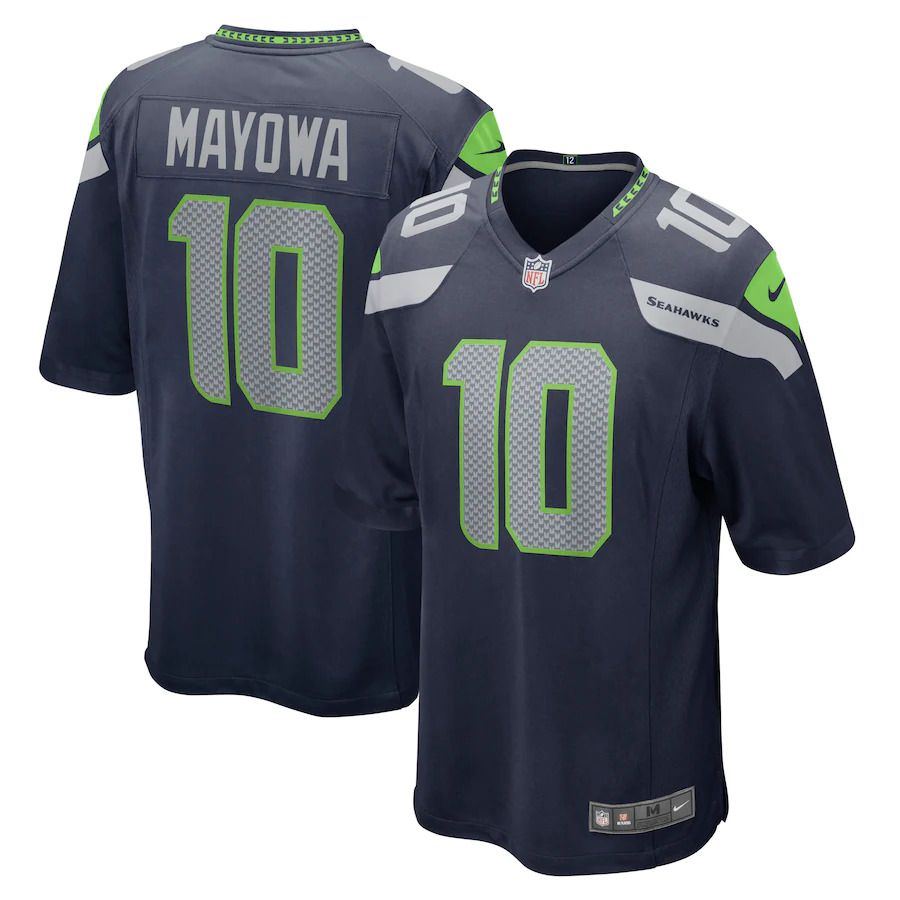 Men Seattle Seahawks 10 Benson Mayowa Nike College Navy Game Player NFL Jersey